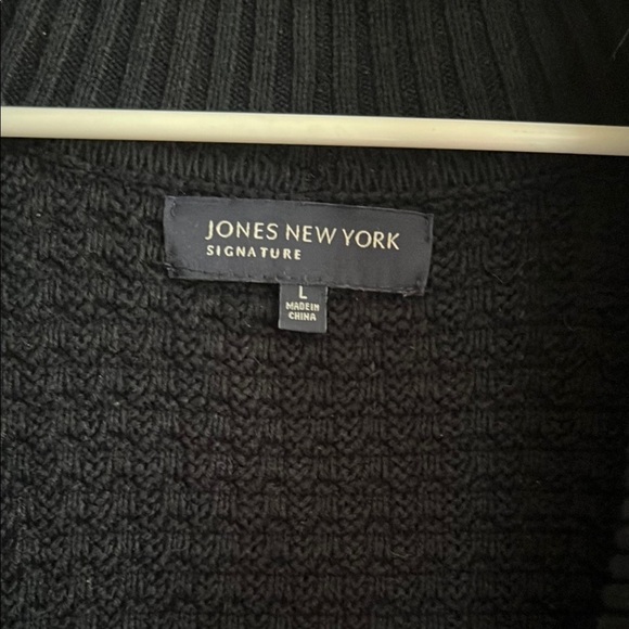 Jones New York Navy Shawl Collar Cardigan - Picture 4 of 5